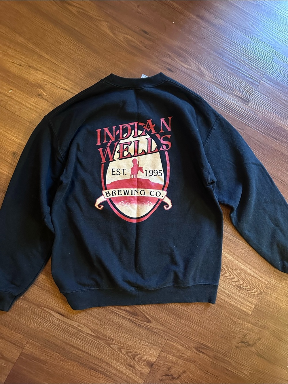 Indian Wells Brewing Co. Gildan Black Crewneck Men's Sweater